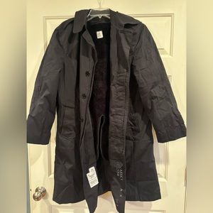 Men’s black trench coat with removable lining 40S